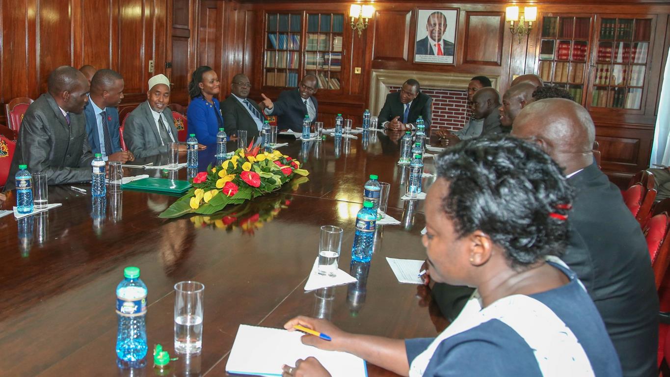 Kibabii University Visit H.E. Hon. Uhuru Kenyatta at the State House