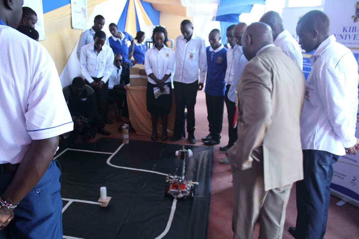 Showcasing Robot at the Bungoma A.S.K Satellite Show 2018