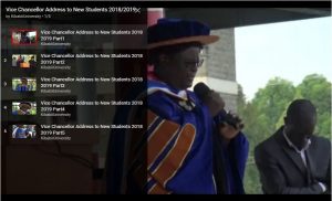 VC Address to new students 2018 2019