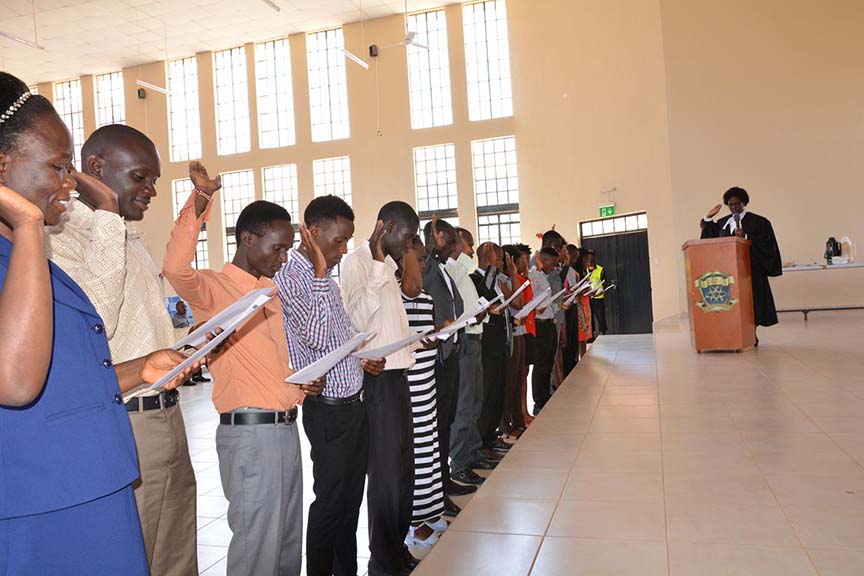 Swearing in of Successful Aspirants for the SOKU Student Council 2018/2019