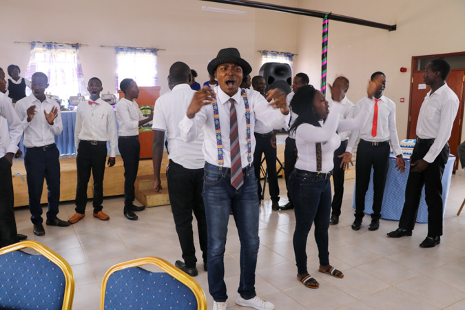 A Mbuzi Luncheon for Choir Members and Games Team with the VC Album1
