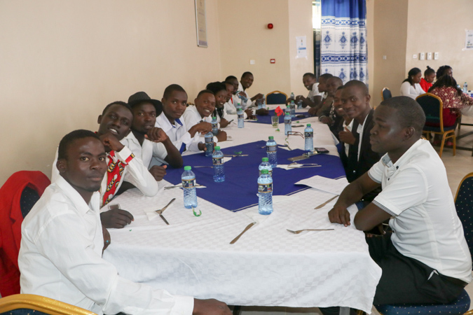 A Mbuzi Luncheon for Choir Members and Games Team with the VC Album1