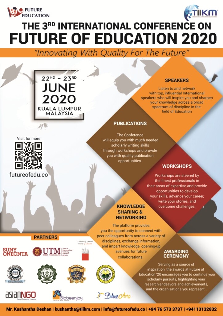 Call for Applications: 3rd International Conference on Future of Education 2020