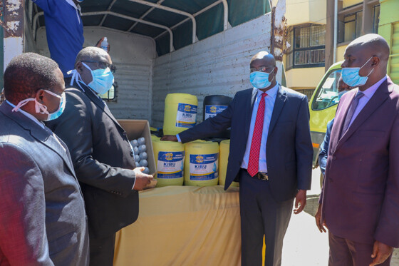Donation of Soap and Sanitizers to Bungoma County Government