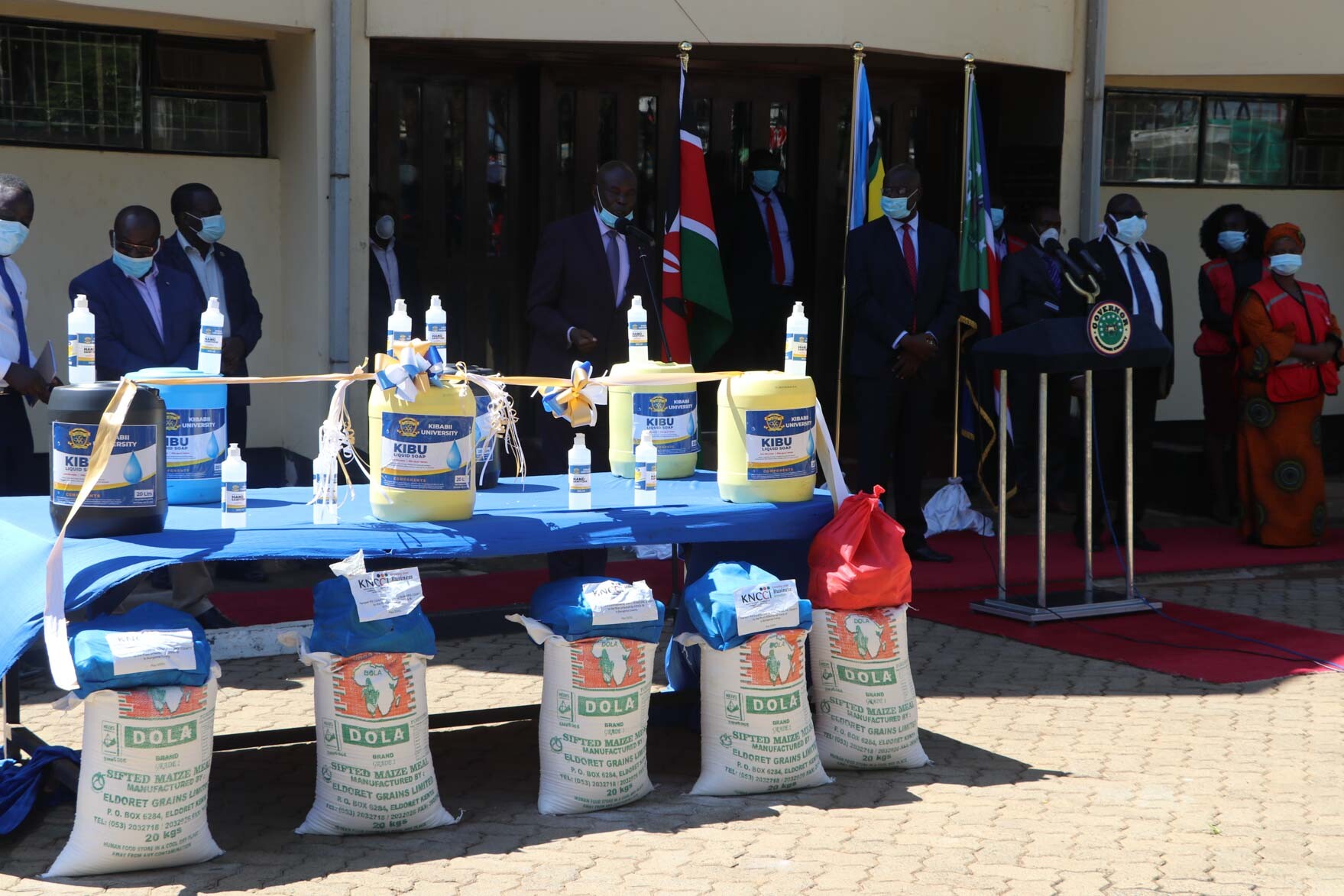 Donation of Soap and Sanitizers to Bungoma County Government Album1