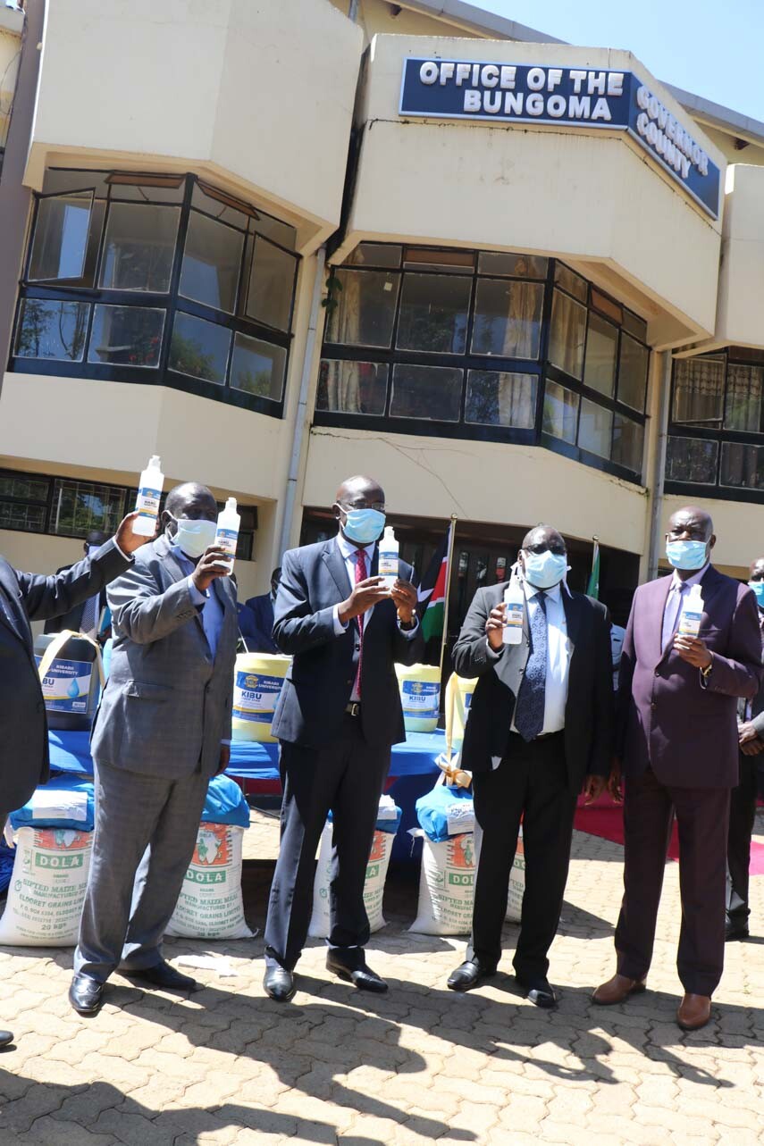 Donation of Soap and Sanitizers to Bungoma County Government Album2